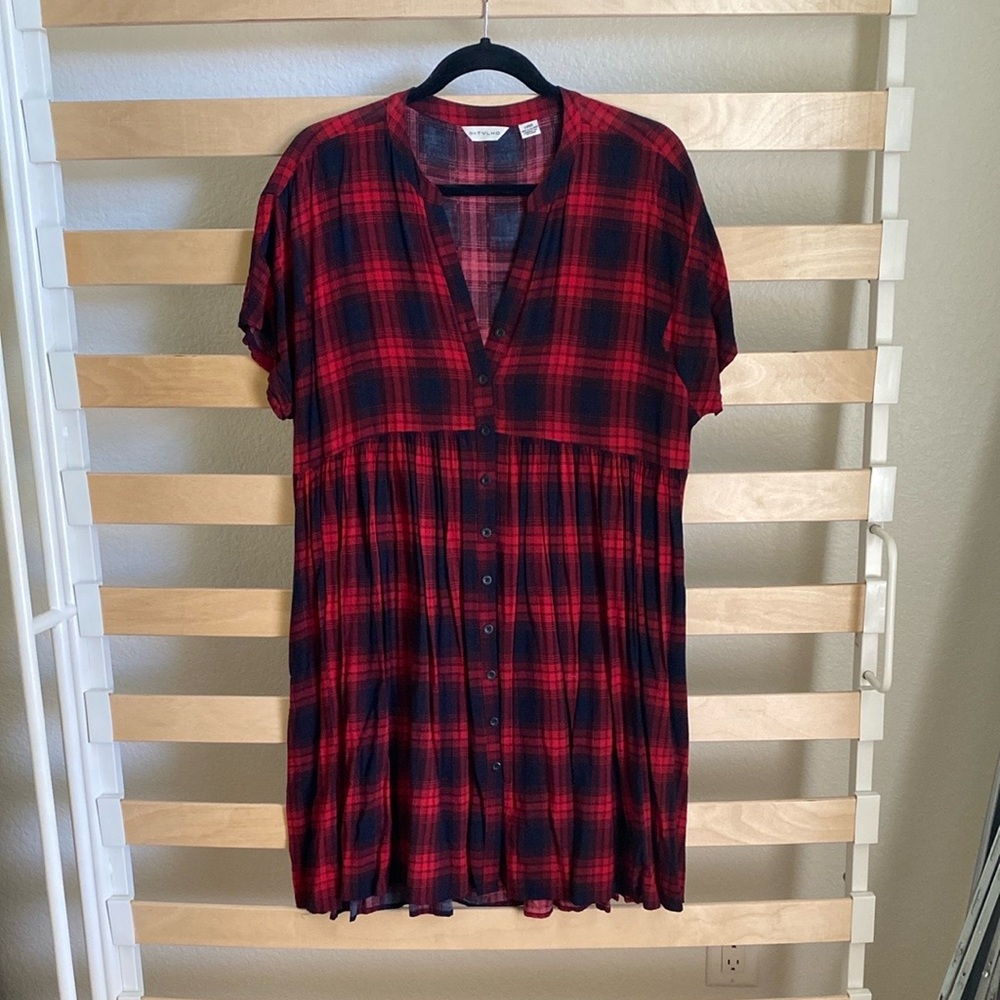 Plaid dress from Anthropologie
